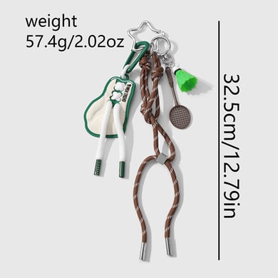 1 Piece Simple Series Sports Letter Alloy Women's Bag Charms h5 Picture2