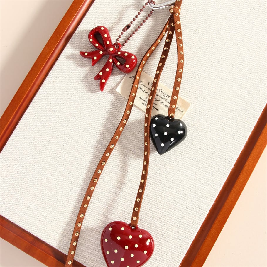 1 Piece Simple Series Cute Heart Rayon Women's Bag Charms 