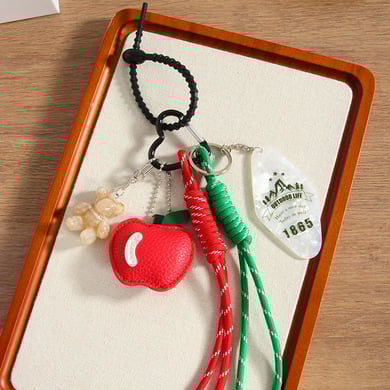 1 Piece Simple Series Sweet Plant PU Women's Bag Charms h5 