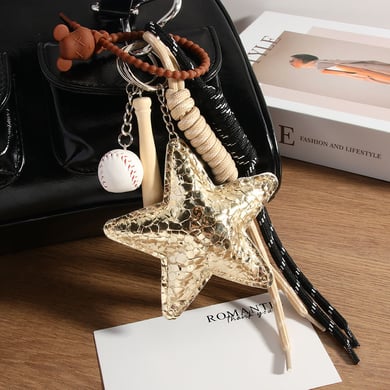 1 Piece Simple Series Daily Star PU Women's Bag Charms h5 