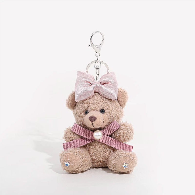 1 Piece Sweet Bow Bear Women's Bag Charms 