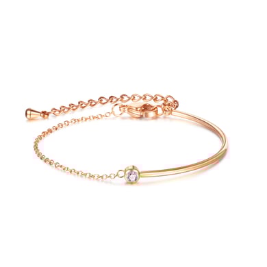 1 Stück Simple Series Tägliche geometrische Edelstahl-Kettenarmbänder für Damen h5 
