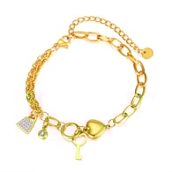 GS1447 - Steel Bracelet Gold 