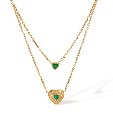 1 Piece Simple Series Simple Heart Stainless Steel Women's Pendant Necklaces h5 
