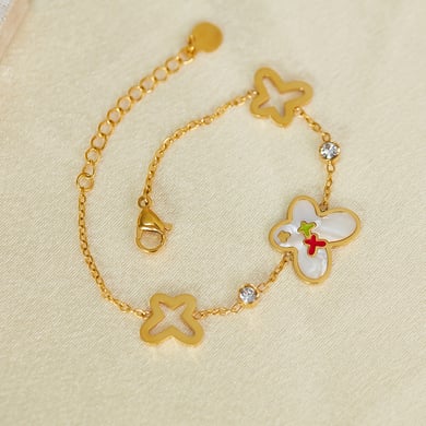 pulsera de cadena de acero inoxidable para mujer, de 1 pieza, con diseño geométrico diario,  h5 Imagen2