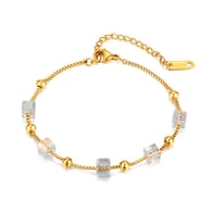 1377-Steel Bracelet Gold 