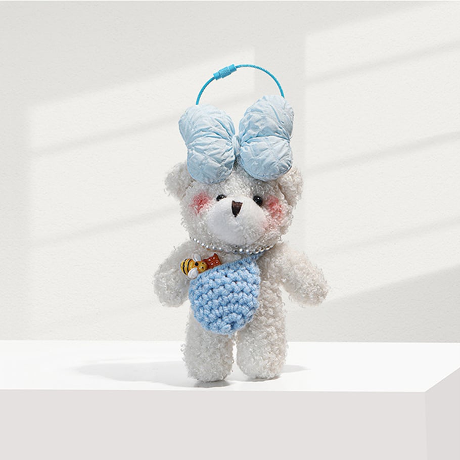 1 Stück Romantische Serie Niedliche Tier Rayon Damen Taschenanhänger Bild2