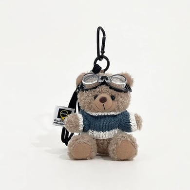 1 Piece Cute Bear Wearring Sweater Women's Bag Charms h5 