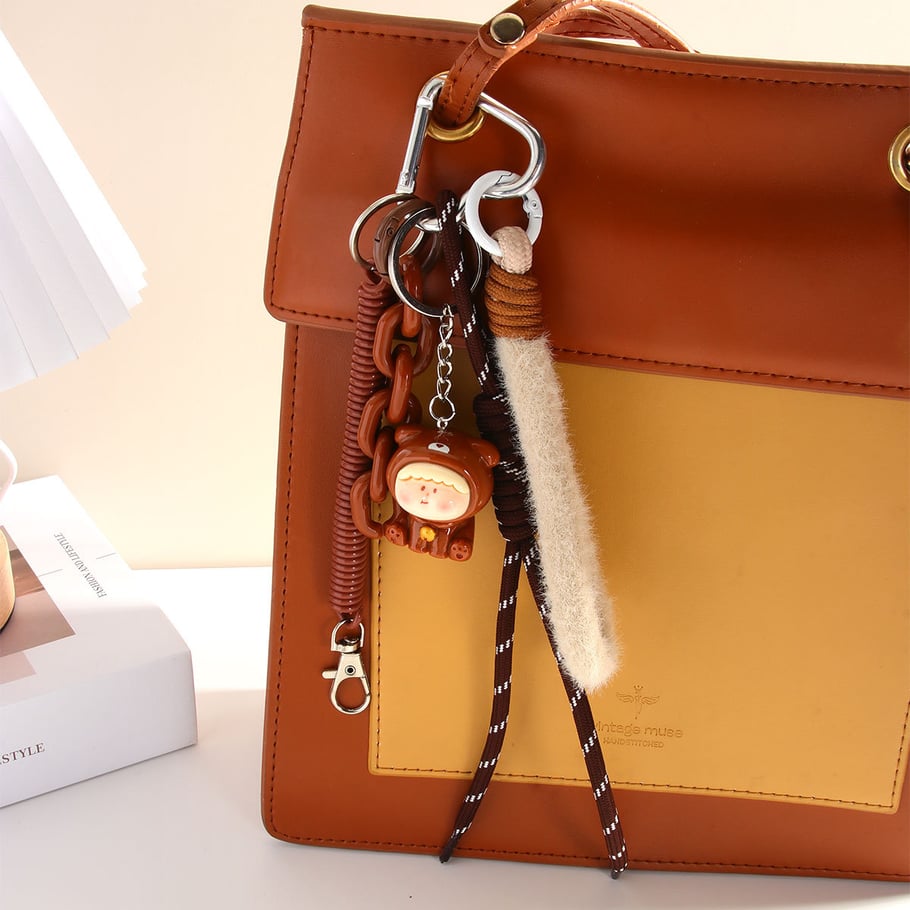 1 Stück Romantische Serie Täglicher Cartoon Rayon Damen Taschenanhänger Bild2