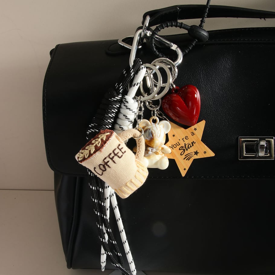 1 Piece Designable Series Daily Coffee Cup Shape Garniture Fabric Women's Bag Charms Picture2