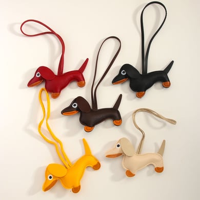 1 pieza de dijes para bolso de mujer de PU con diseño de animales de uso diario de serie simple h5 
