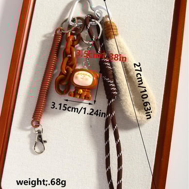 1 Stück Romantische Serie Täglicher Cartoon Rayon Damen Taschenanhänger h5 
