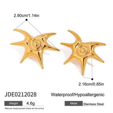 1 stück romantische serie  stern edelstahl gold farbe damen anhänger halsketten h5 