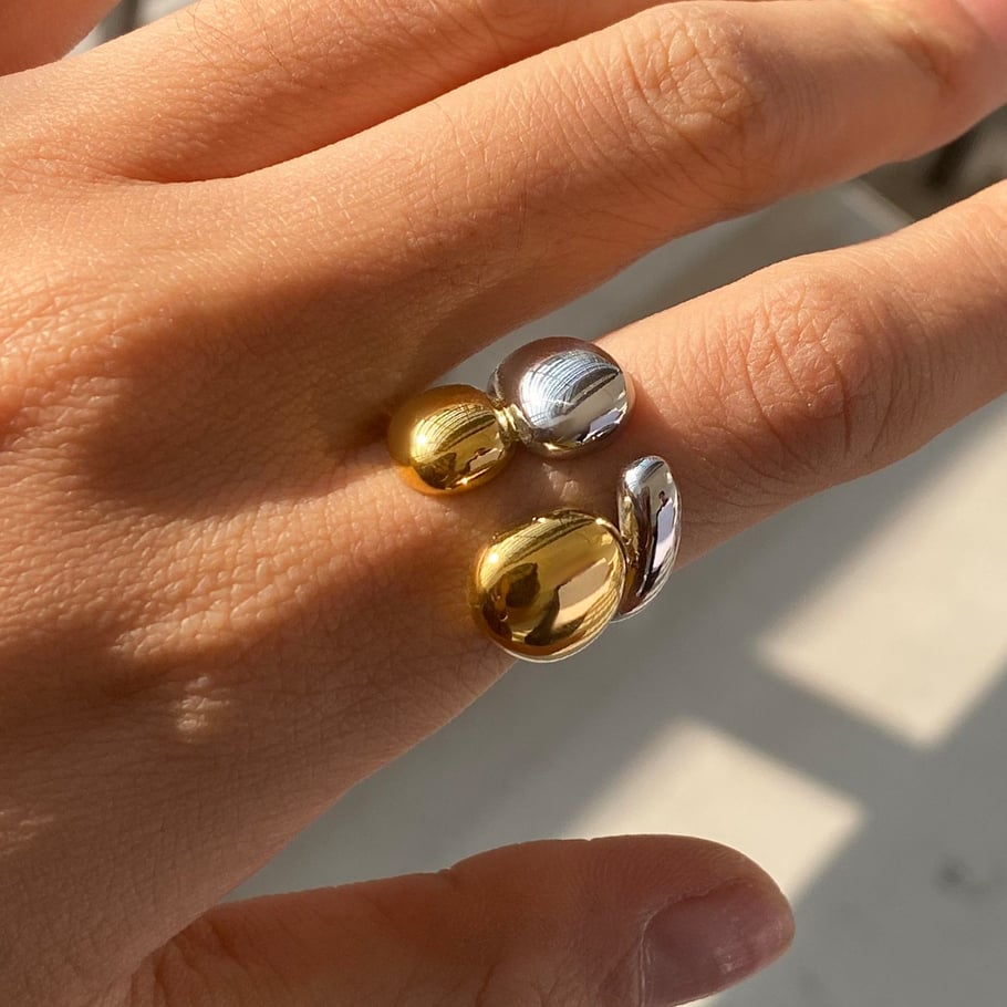 1 Piece Simple Series Fashionable Annular Stainless Steel Gold & Silver Color Women's Single Rings Picture2