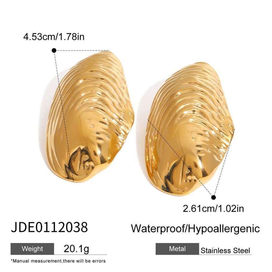 1 par de pendientes de botón de acero inoxidable dorado con diseño de tortuga natural de la serie clásica para mujer 