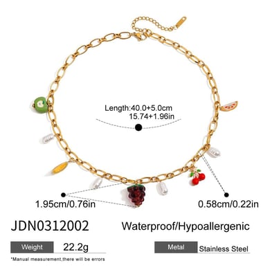 1 Stück Romantische Serie Natürliche Pflanze Edelstahl Gold Farbe Damen Anhänger Halsketten h5 