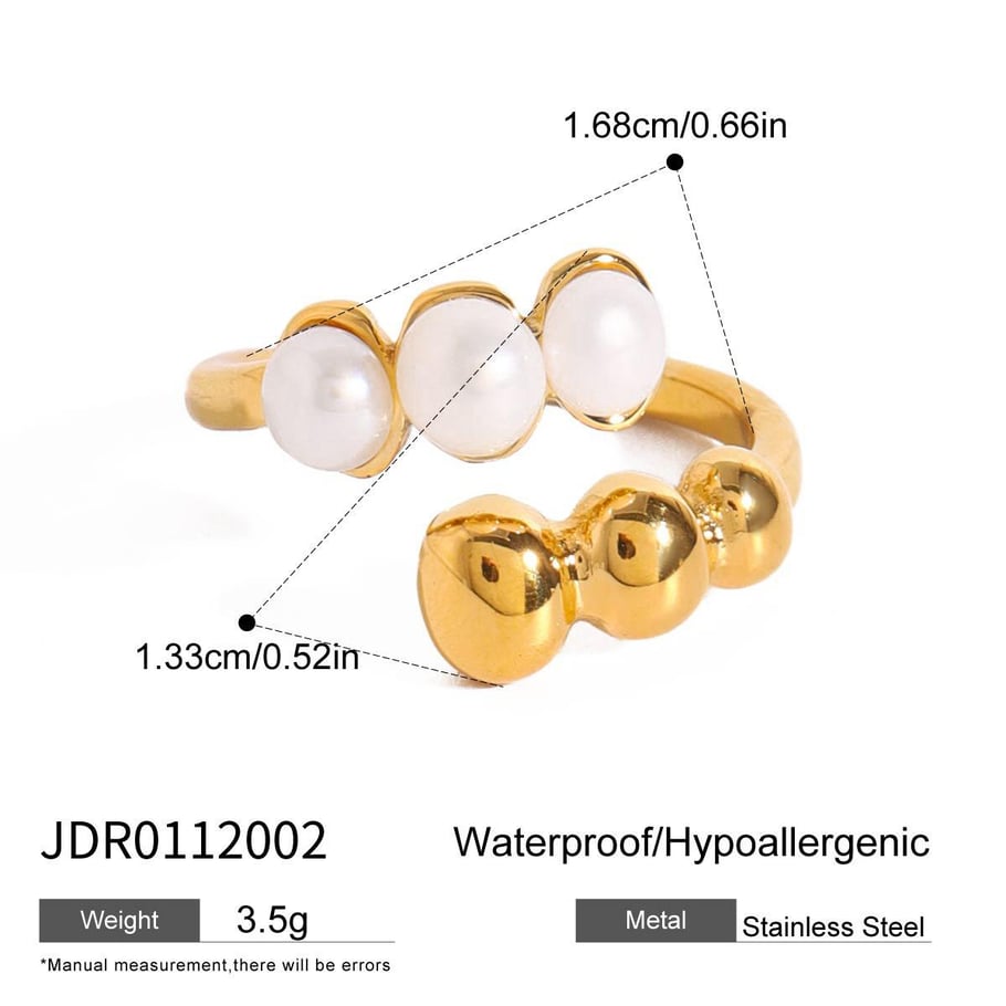 1 Stück Klassische Serie Europa und Amerika Spirale Edelstahl Gold Farbe Damen Einzelringe 