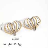 Gold and silver color/earrings Picture4