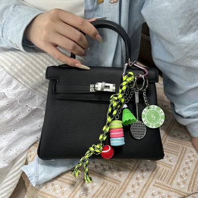 1 Piece Cute Macarons & Badminton Women's Bag Charms h5 