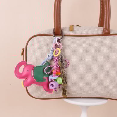 1 Stück Simple Series Niedliche Tierleder Damen Taschenanhänger h5 