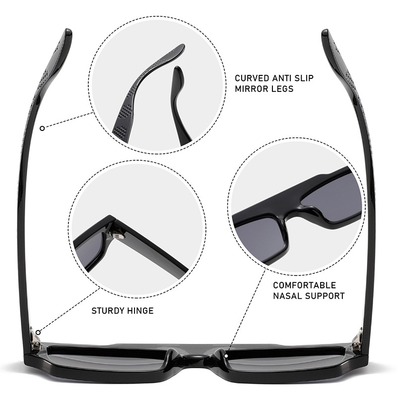 1 Pair of Stylish and Versatile Small Square-frame Women's Sunglasses Picture4