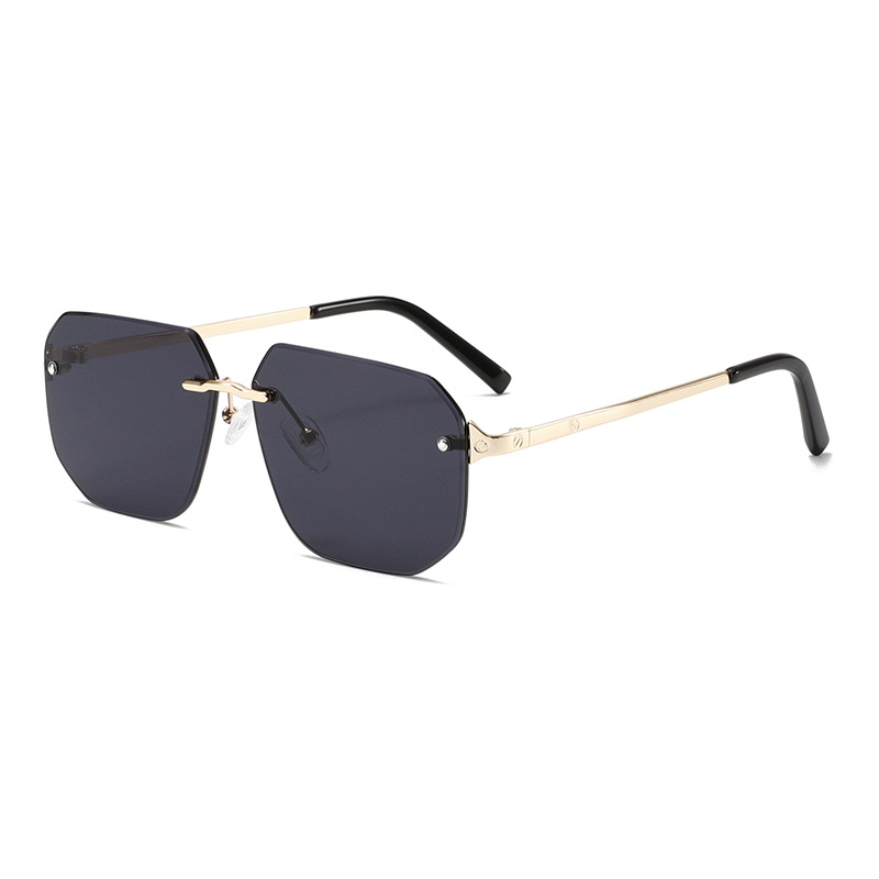 1 Pair of Light Luxury Multi - sided Frameless Stylish Women's Sunglasses 