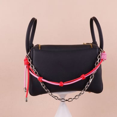 1 Stück Simple Series Retro Twist Aluminium Damen Taschenanhänger h5 
