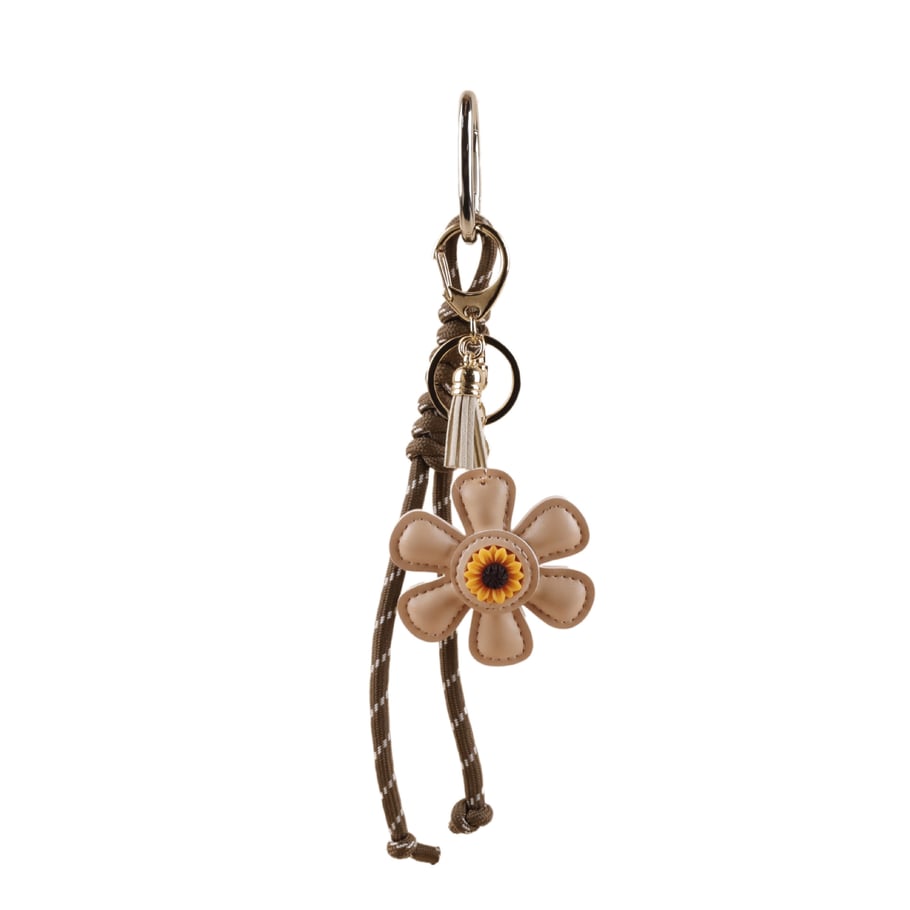 1 Stück Romantische Serie Süße Blume PU Damen Taschenanhänger 