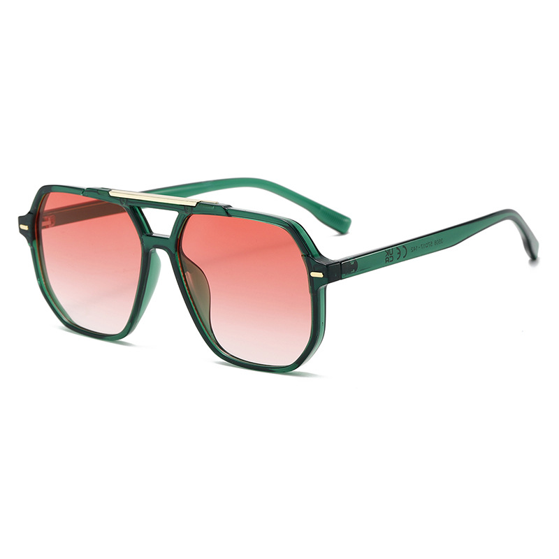 1 Stück Simple Series Daily Leopard Print Kunststoff Damen Sonnenbrille 