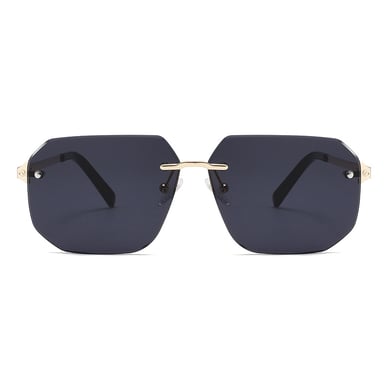 1 Pair of Light Luxury Multi - sided Frameless Stylish Women's Sunglasses h5 Picture2