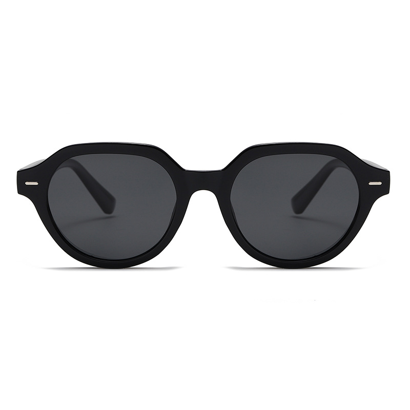 1 Pair of Retro and Casual Round - frame Women's Sunglasses Picture2