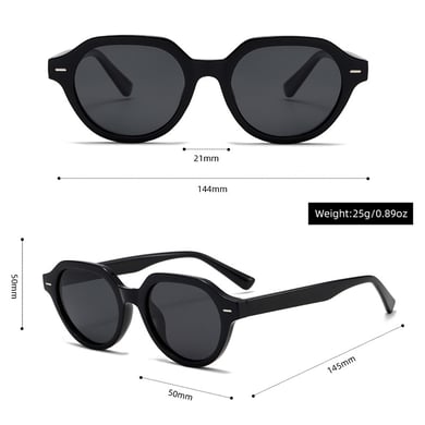 1 Pair of Retro and Casual Round - frame Women's Sunglasses h5 Picture4
