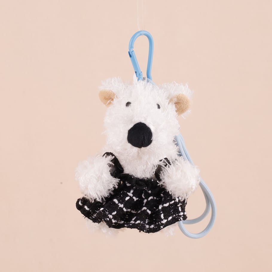 1 Piece Cute Dogs Wearring Dress Women's Bag Charms Picture2