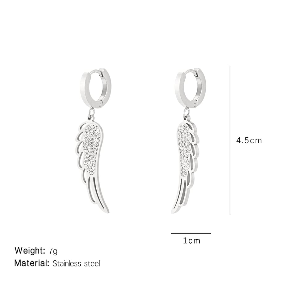 1 Pair Sophisticated Series Chic SwingsTitanium Steel Gold Color Women's Drop Earrings Picture2