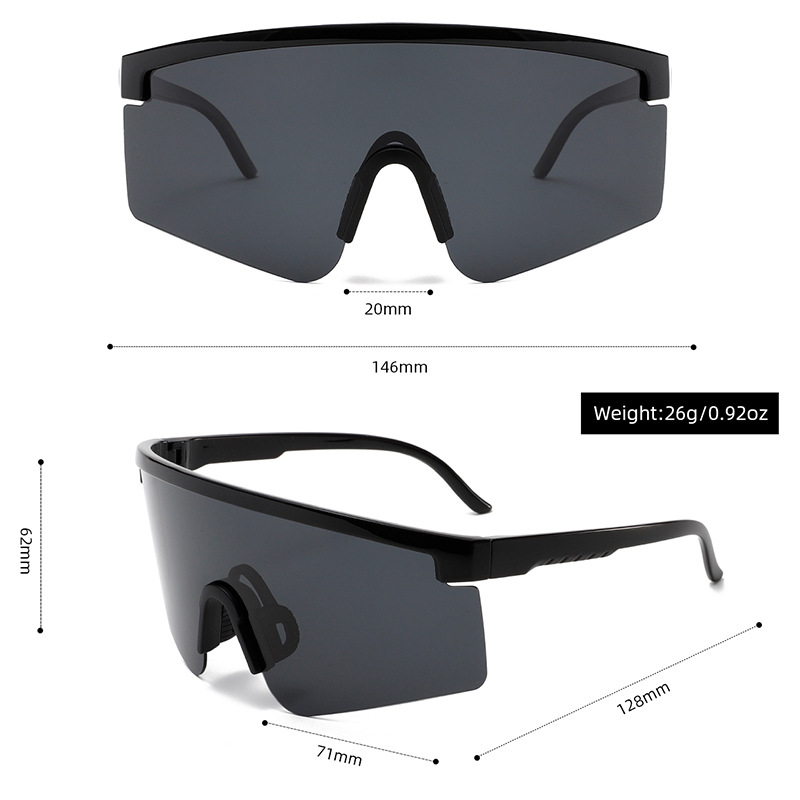 1 Stück Simple Series Sports Mixed Color Kunststoff Damen Sonnenbrille Bild4