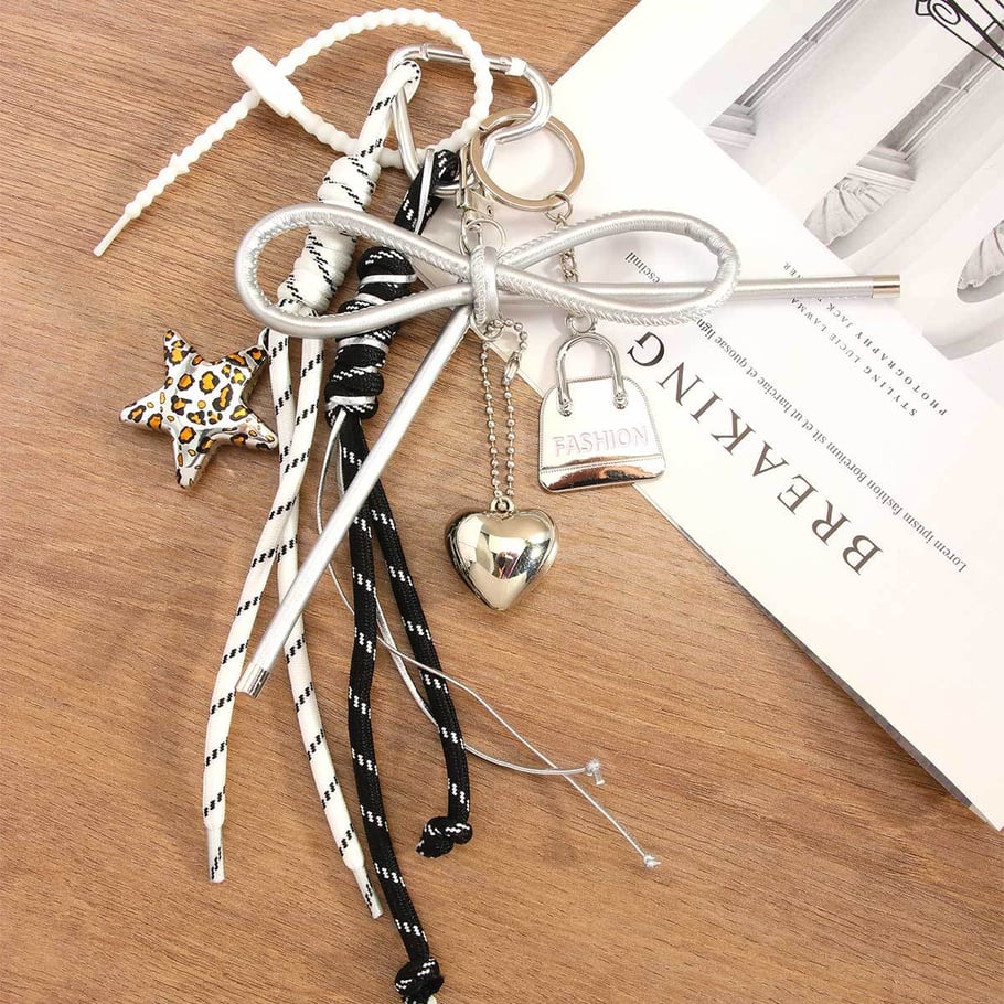 1 Piece Retro Style Leopard Star Women's Bag Charms Picture2