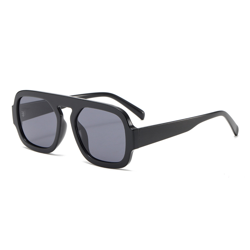 1 Pair Simple Series Daily Leopard Print Plastic Women's Sunglasses 