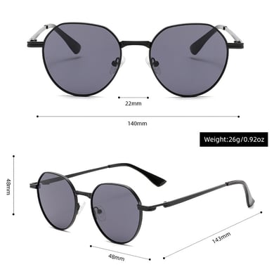 1 Pair Simple Series Daily Solid Color Alloy Women's Sunglasses h5 Picture4
