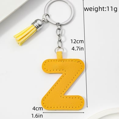 1 Piece Casual Letter PU Bag Charms h5 Picture2