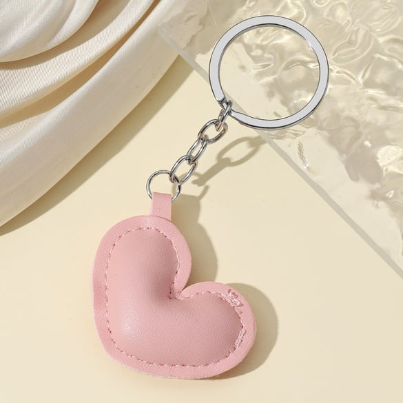 1 Stück süße Lederherz-Taschenanhänger für Damen