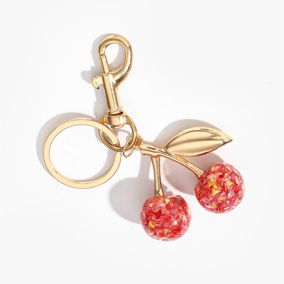 1 Piece Sweet Cherry Gold Color Women's Bag Charms Picture2