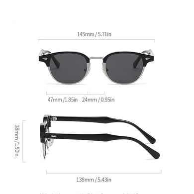 1 Piece Simple Series Retro Solid Color Plastic Women's Sunglasses h5 Picture3