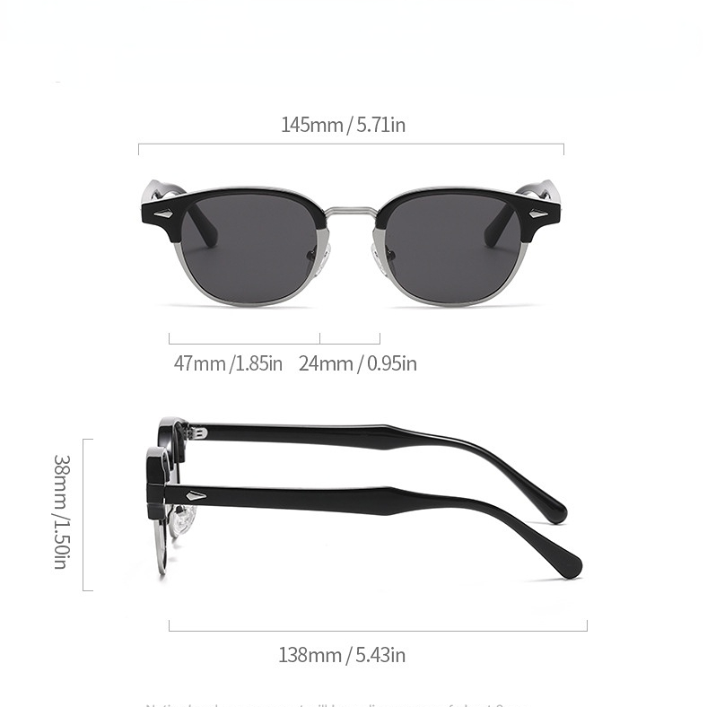 1 Piece Simple Series Retro Solid Color Plastic Women's Sunglasses Picture3