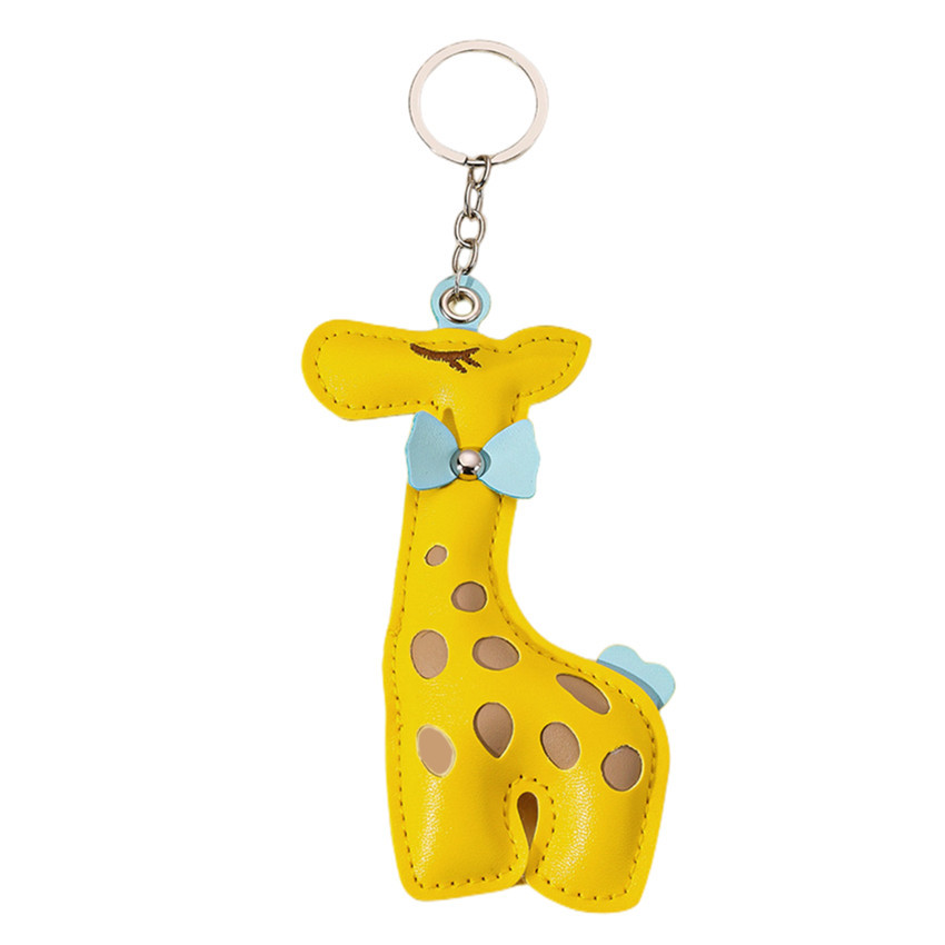 1 Piece Cute Leather Giraffe Women's Bag Charms 