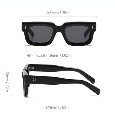 1 Piece Simple Series Casual Solid Color Plastic Women's Sunglasses h5 Picture3