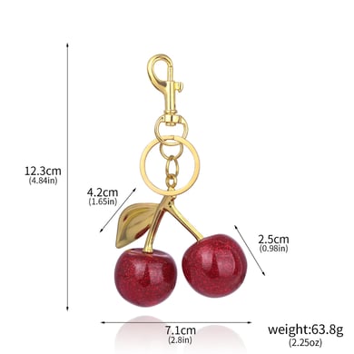 1 Piece Sweet Cherry Women's Bag Charms h5 