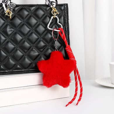 1 Piece Cute Plush Star Women's Bag Charms h5 
