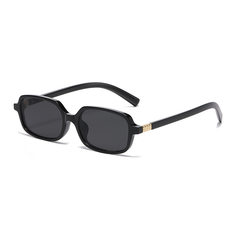 1 Piece Simple Series Retro Solid Color Plastic Women's Sunglasses 