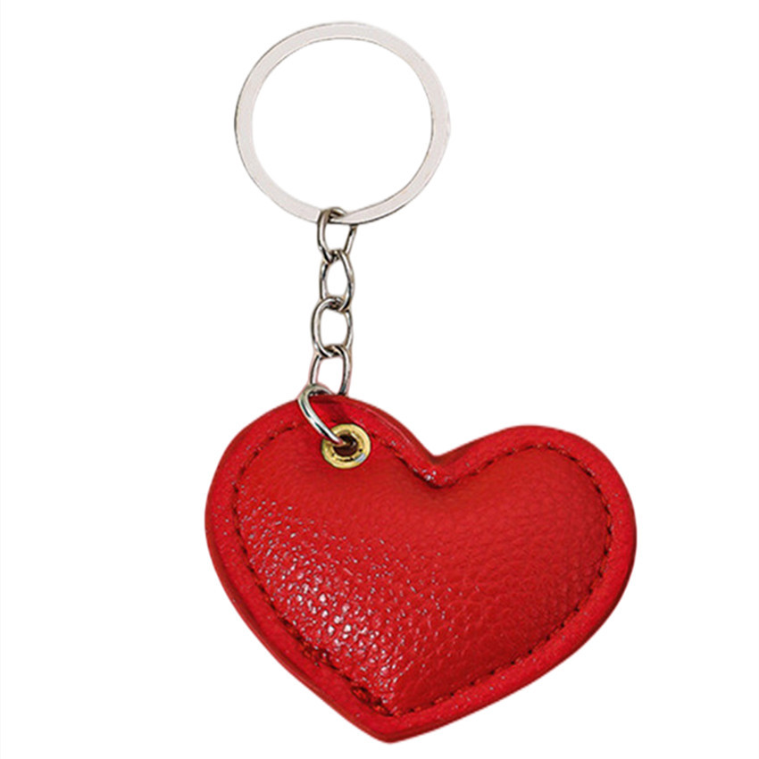 1 Piece Retro Leather Heart Women's Bag Charms 