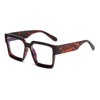 1 Stück Simple Series Casual Leopard Print Kunststoff Damen Sonnenbrille h5 